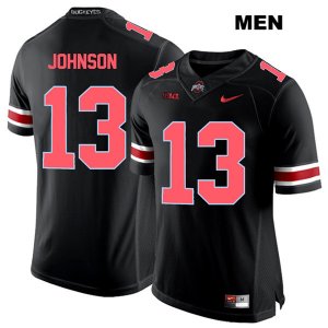 Men's NCAA Ohio State Buckeyes Tyreke Johnson #13 College Stitched Authentic Nike Red Number Black Football Jersey DR20N64CT